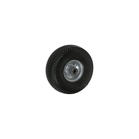 Casterhq 10"x3", 4" Hub Length, Centered Hub, Flat-Free (Poly-Foam Tire) - CB-FF354C